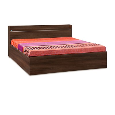 Cherry Queen Bed with Headboard Shelf Acacia Dark